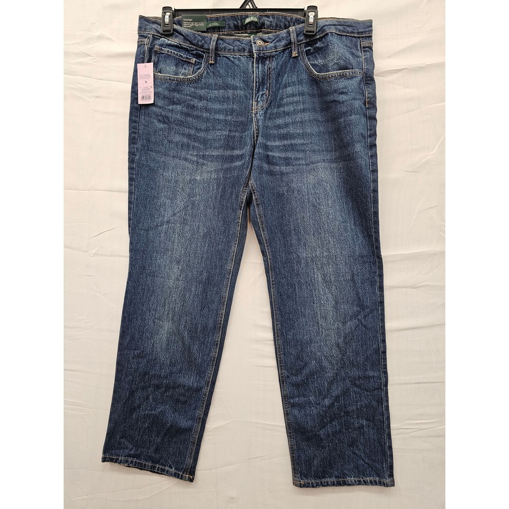 Wild Fable Womens Mid-Rise Straight Leg Jeans Dark Wash Size 16 32 Inseam NEW